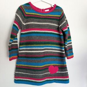 Hanna Andersson colorful striped dress  - sz 90 - 3t - NWT